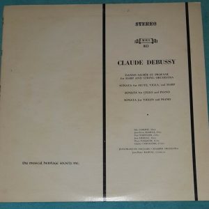 Debussy – 3 Sonatas Laskine , Rampal , Tortelier , Hubeau , Pasquier MHS 803 LP