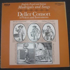 Deller Consort English  French and Italian Madrigals and Songs RCA VICS 1428 lp