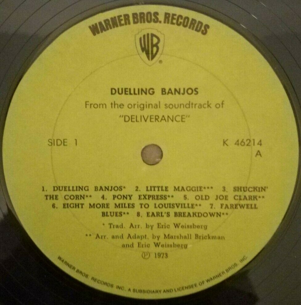 Dueling Banjos From The Soundtrack of Deliverance LP 1973 Folk Bluegrass Recordrome