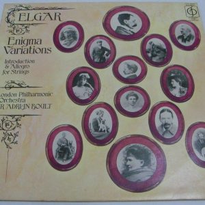 ELGAR – Enigma Variations London Philharmonic Sir Adrian Boult EMI CFP 40022