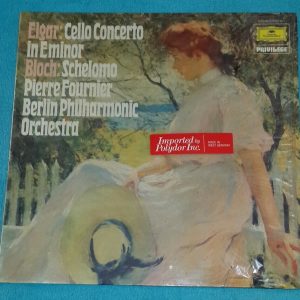 Elgar :Cello Concerto Bloch : Schelomo Fournier Wallenstein DGG 2535 201 LP EX