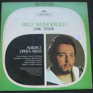 FRITZ WUNDERLICH  ALBUM 2 OPERA ARIAS  SERPHIM lp