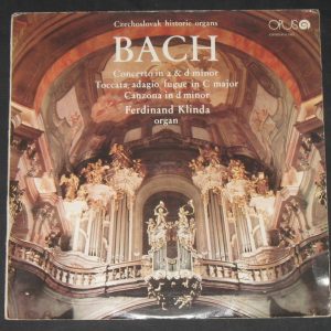 Ferdinand Klinda – BACH Concerto ORGAN , OPUS 9111 0303 LP