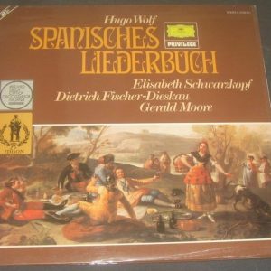 Fischer-Dieskau Schwarzkopf Moore Wolf ‎– Das Spanische Liederbuch DGG 2 LP EX