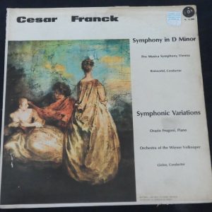 Franck Symphony In D Symphonic Variations Remoortel Frugoni Gielen Vox lp 1963