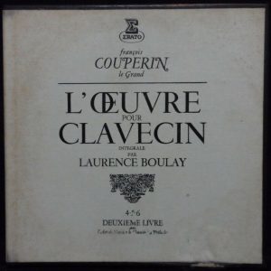 Francois COUPERIN – Harpsichord Works 3 LP BOX LAURENCE BOULAY ERATO 9078 – 80