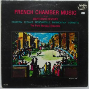 French Chamber Music of the 18th Century LP Paris Baroque Ensemble Couperin