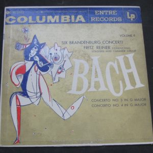 Fritz Reiner – Bach – Six Brandenburg Concerti Columbia Entre RL-3105 RARE lp
