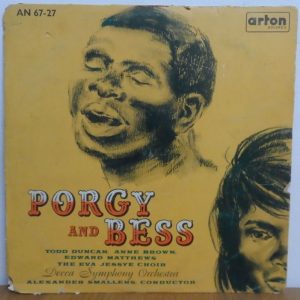 Gershwin – Porgy And Bess – Original Cast LP TODD DUNCAN Israel unique pressing
