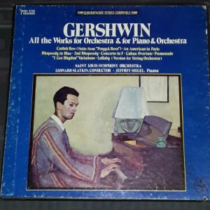 Gershwin Works  For Piano & Orchestra  Siegel Slatkin VOX QSVBX 5132 3 LP Box EX