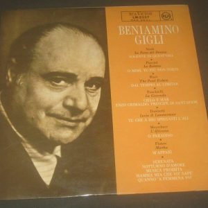 Gigli – Verdi Puccini Bizet Ponchielli Donizetti Etc RCA LM 2337 LP ED1 EX