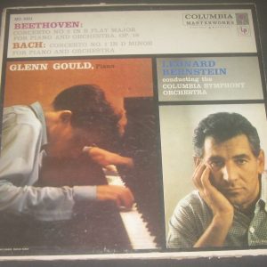 Glenn Gould , Leonard Bernstein – Beethoven , Bach – Columbia 2 Eye Ml 5211 lp