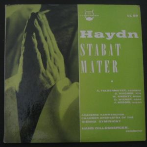 Haydn – Stabat Mater Hans Gillesberger / Felbermayer Lyrichord LL 89 2 lp