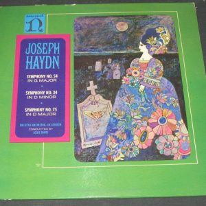 Haydn – Symphonies 54 , 34 , 75 Leslie Jones Nonesuch H 1106 MONO lp