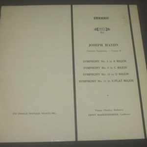 Haydn Symphonies nos. 5 , 9 , 10 & 11 Maerzendorfer MHS 911 LP