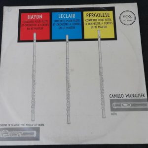 Haydn leclair pergolese flute concerto wanausek pro musica vienne Vox pl 10150