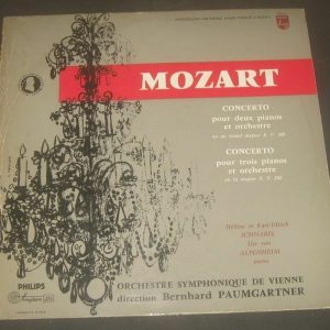 Helene & Ulrich Schnabel Paumgartner – Mozart Piano Concerto Philips A00340L LP
