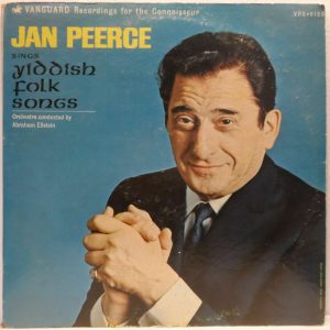 Jan Peerce – Sings Yiddish Folk Songs LP Vanguard USA Jewish folk