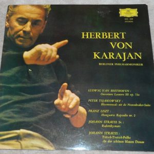 Karajan Beethoven – Tschaikowsky – Liszt – J. Strauss  DGG 643 208 Tulips lp EX