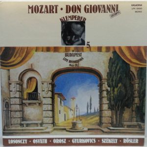 Klemperer In Budapest Vol. 5 – MOZART: DON GIOVANNI Excerpts LP Hungaroton LPX