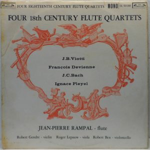 L’Oiseau-Lyre OL 50188 RAMPAL / Robert Gendre – Four 18th Century Flute Quartets