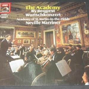 Marriner  The Academy By Request  H?ndel Bach Grieg Schubert  HMV EMI lp DMM EX