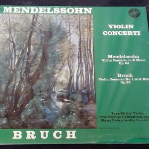 Mendelssohn / Bruch violin concerts githlis / swarovski VOX stpl 513.090 lp Mint