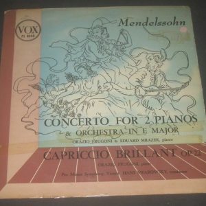 Mendelssohn Concerto  / Capriccio Frugoni / Mrazek / Swarowsky VOX PL 8350 LP 55