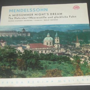 Mendelssohn – Midsummer , Hebrides , etc Vaclav Smetacek Supraphon SUA10514 lp