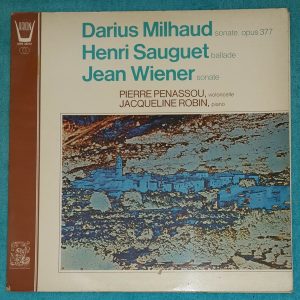 Milhaud / Sauguet / Wiener – Sonate , Ballade . Penassou , Robi Arion LP EX