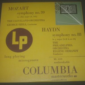 Mozart 39 / Haydn 88 Szell / Ormandy Columbia ‎Blue label ML 4109 50’s LP