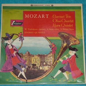 Mozart Clarinet Oboe Horn Works Endres Quartet Vox Turnabout LP EX