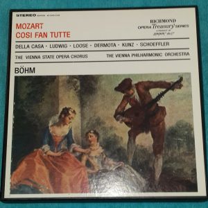 Mozart Cosi Fan Tutte Della Ludwig Bohm Richmond / London SRS 63508 3 LP Box EX