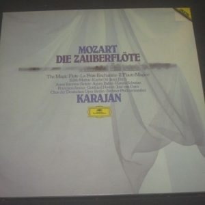 Mozart Die Zauberflote Karajan DGG 2741001 3 LP BOX EX