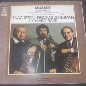 Mozart Divertimento Stern Zuckerman Rose CBS  76381 GATEFOLD LP