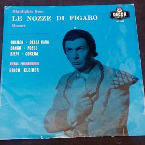 Mozart Le Nozze Di Figaro Highlights Gueden Della Casa Kleiber Decca LXT 5459 LP