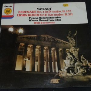 Mozart Serenade No 4 Horn Rondo Wiener Mozart Ensemble Boskovsky Decca JB 54 lp