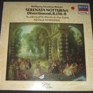 Mozart  Serenata Notturna • Divertimenti . Marriner  Decca lp