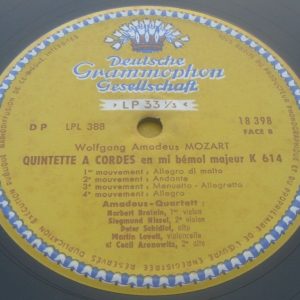 Mozart String Quintets Amadeus Quartett DGG 18 398 TULIPS lp