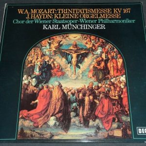 Mozart – Trinitatismesse  Haydn – Kleine Orgelmesse MÜNCHINGER AMELING Decca lp