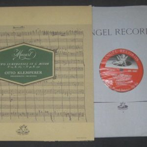 Mozart Two Symphonies In G Minor No. 25 / 40 Klemperer . Angel 35407 lp