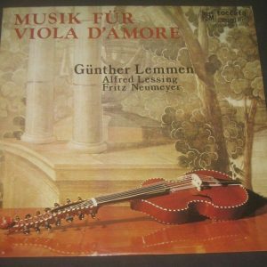 Music for Viola d’amore Lemmen Lessing Neumeyer Toccata FSM 53624 toc  lp EX