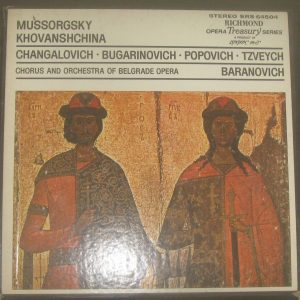 Mussorgsky – Khovanschina Baranovich  London  SRS-64504 4 LP Box