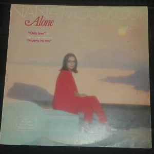 Nana Mouskouri –  Alone unique Hebrew title on Cover Israeli LP Phonodor