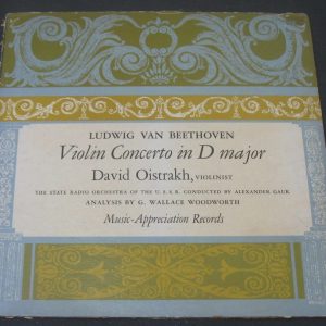 OISTRAKH / GAUK – beethoven violin concerto MAR 6438 lp 1956