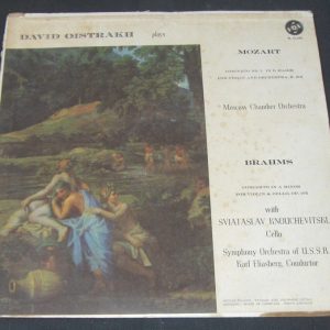 Oistrakh , Knouchevitski , Eliasberg – Mozart / Brahms Violin Concerto VOX lp