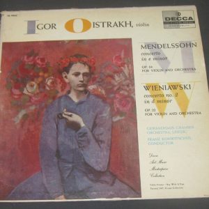 Oistrakh / Konwitschny – Mendelssohn Wieniawski Concerto Decca GOLD DL 9842 lp