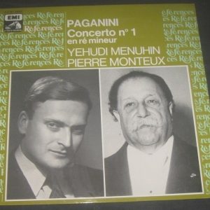 PAGANINI Concerto No. 1 Menuhin / Monteux EMI 2C 051-43322 LP EX