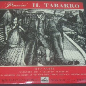 Puccini Il Tabarro / Gobbi Etc HMV ALP 1355  R/G Label LP ED1 EX