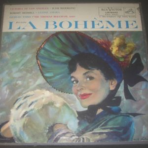 Puccini ‎– La Boheme  Thomas Beecham De Los Angeles RCA  LM-6042 2 LP Box 50’s